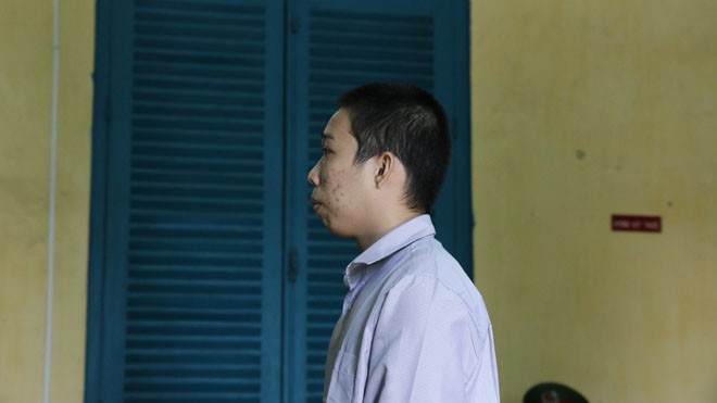 Đâm chết 'con nợ' vì không đòi được tiền Bùi Văn Út Hết tại tòa ngày 20/12. Ảnh: Tân Châu