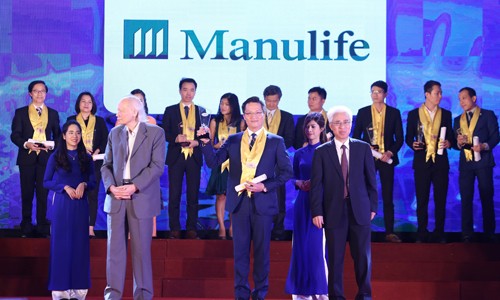 Manulife Việt Nam được vinh danh “dịch vụ bảo hiểm nhân thọ tốt nhất” Manulife Việt Nam được vinh danh “Dịch Vụ Bảo Hiểm Nhân Thọ Tốt Nhất” lần thứ 9 tại Chương trình Liên hoan các Doanh nghiệp Rồng Vàng; Thương hiệu Mạnh Việt Nam 2017 – 2018