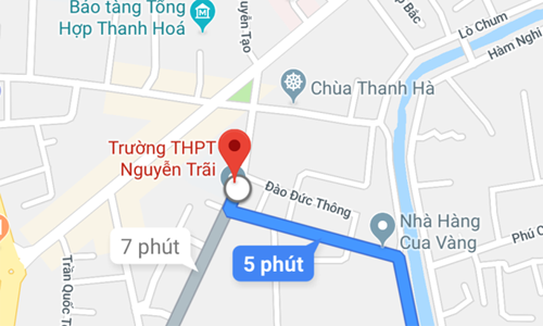 Thanh toán công trình trường học mới bằng... 2 khu đất Khu đất hiện tại của Trường THPT Nguyễn Trãi nằm ở khu vực trung tâm TP.Thanh Hóa