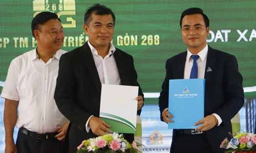 Hơn 1.352 tỷ đồng đầu tư vào khu đô thị Happy Home Lễ ký kết giữa chủ đầu tư và đơn vị phân phối độc quyền