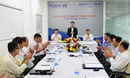 Sơn Hà thâu tóm thành công thương hiệu Toàn Mỹ Đại hội cổ đông bất thường Toàn Mỹ diễn ra thành công