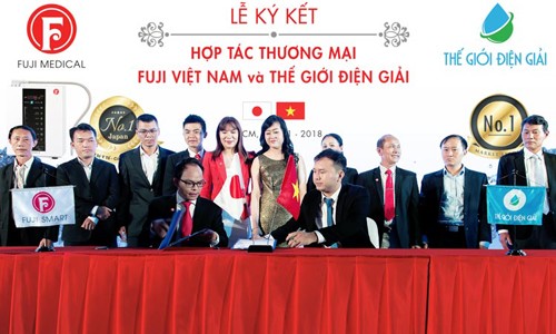 Máy lọc nước với trí tuệ nhân tạo xuất hiện tại Thế Giới Điện Giải Thế Giới Điện Giải là nhà phân phối chiến lược sản phẩm của Fuji Medical Nhật Bản