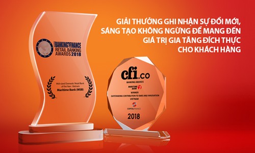 Maritime Bank liên tiếp nhận 2 giải thưởng uy tín quốc tế Maritime Bank liên tiếp nhận 2 giải thưởng uy tín quốc tế