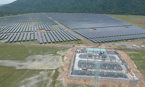 Một dự án thần tốc dưới chân Núi Cấm Dự án Nhà máy điện NLMT Sao Mai Solar PV1 tăng tốc cán đích
