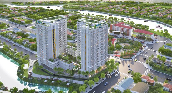 Cất nóc dự án Fresca Riverside Dự án Fresca Riverside kết nối dễ dàng với các quận trung tâm như quận 1,3,4,5,7