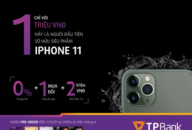 Giảm ngay 2 triệu đồng khi đặt mua Iphone 11 bằng thẻ tín dụng TBank Giảm ngay 2 triệu đồng khi đặt mua Iphone 11 bằng thẻ tín dụng TBank