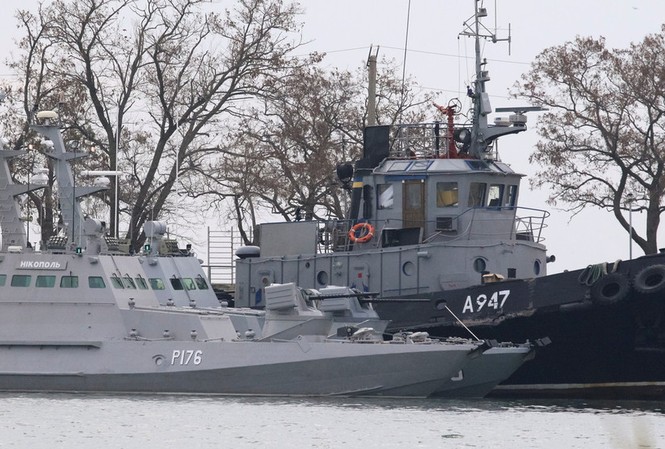 Mỹ hỗ trợ 10 triệu USD cho Ukraine tăng cường sức mạnh hải quân 3 tàu Ukraine bị Nga bắt giữ. Ảnh: RT