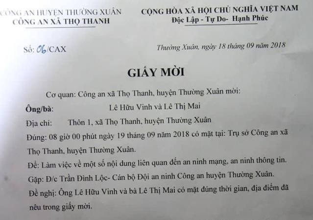 Công an Thanh Hóa bác tin làm việc với người đưa chuyện lạm thu Công an Thanh Hóa bác tin làm việc với người đưa chuyện lạm thu