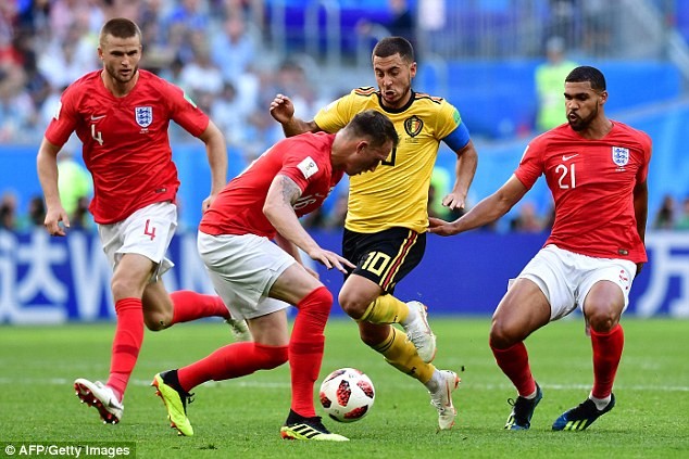 Ngôi sao nào xuất sắc nhất trận tranh hạng 3 World Cup? Eden Hazard làm khổ hàng thủ Anh với những pha đi bóng siêu hạng