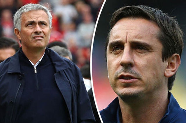 Huyền thoại M.U ‘đay nghiến’ HLV Mourinho về chiến thuật Gary Neville chỉ trích HLV Jose Mourinho về việc sử dụng chiến thuật làm mất bản sắc của M.U.