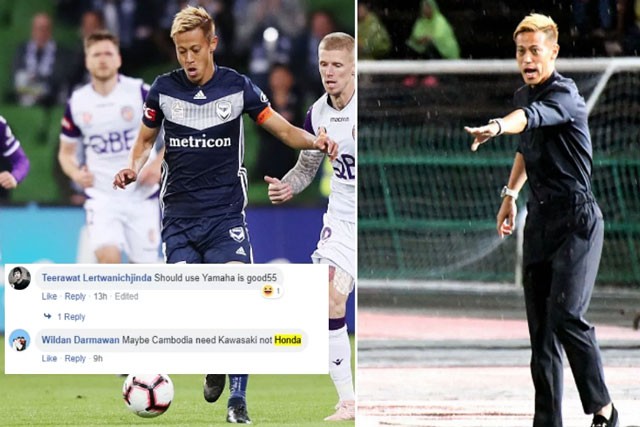 Quân sư Keisuke Honda bị mỉa mai vì 'bỏ rơi’ tuyển Campuchia Keisuke Honda bị rất nhiều CĐV Campuchia mỉa mai.