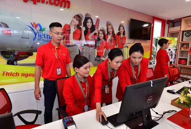 Vietjet mở quầy làm thủ tục check-in, gửi hành lý ngay trong thành phố Vietjet mở quầy làm thủ tục check-in, gửi hành lý ngay trong thành phố