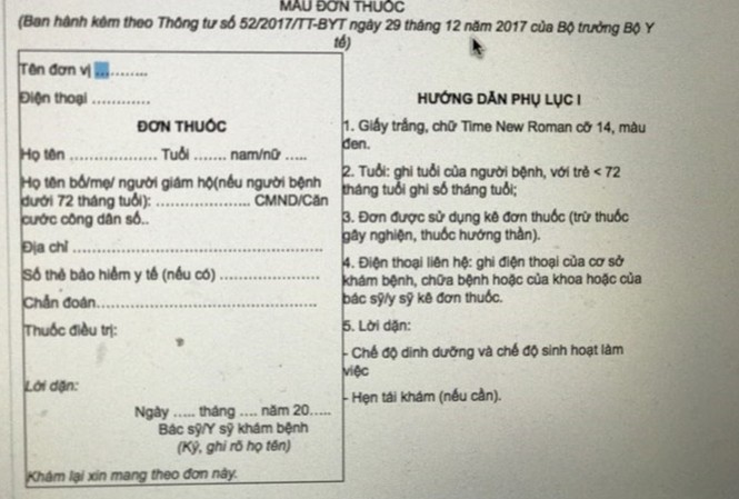 Bỏ quy định 'tiết lộ thông tin' cha mẹ trên đơn thuốc trẻ dưới 6 tuổi Ảnh minh hoạ: Internet