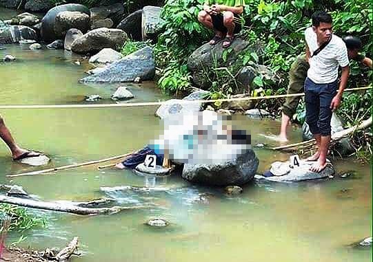 Phát hiện người đàn ông tử vong bất thường giữa suối vắng Hiện trường vụ việc