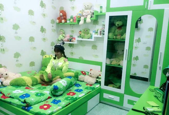 'Gia tài 10 năm' của nữ sinh Y dược 'cuồng' màu xanh lá Căn phòng ngập màu xanh của nữ sinh ĐH Y dược Huế.