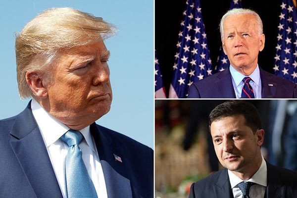 THẾ GIỚI 24H: Nhà Trắng công bố tài liệu mật, ông Trump đòi phe Dân chủ xin lỗi Nội dung cuộc điện đàm xác nhận, Tổng thống Mỹ Trump (trái) đã yêu cầu người đồng cấp Ukraina (ảnh dưới góc phải) điều tra ông Biden (ảnh nhỏ, trên). Ảnh: Reuters, AP