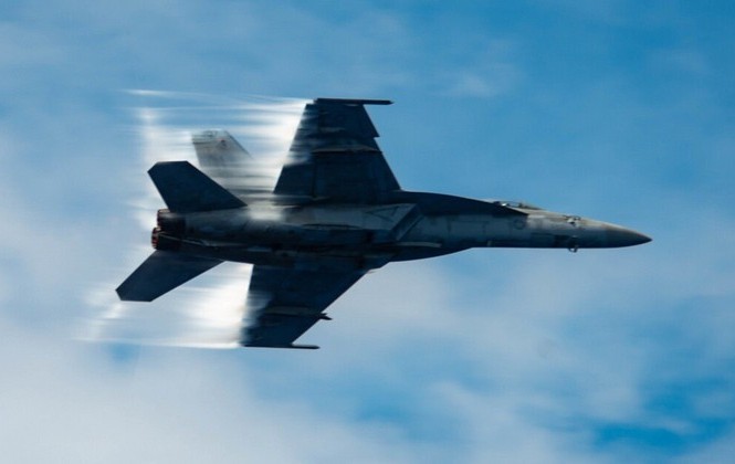 Tiêm kích Mỹ gặp nạn trong cuộc tập trận ở California Tiêm kích F/A-18E Super Hornet của Mỹ. Ảnh: NAVY TIMES