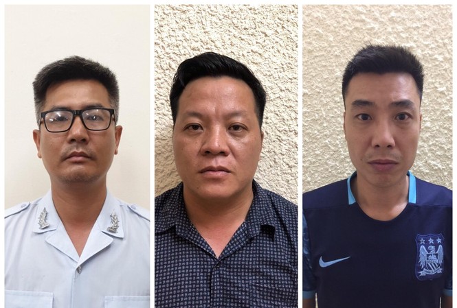 Bắt nhóm giả danh phóng viên cưỡng đoạt tiền hàng loạt doanh nghiệp Ba đối tượng Phong, Hạ, Tuấn.