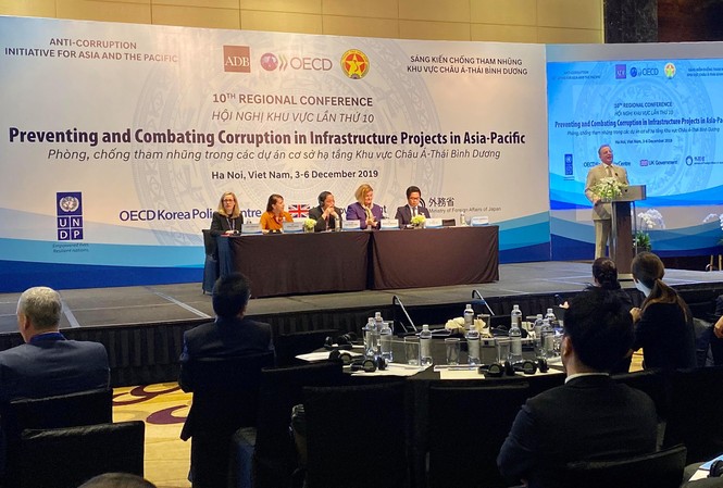Nguy cơ tham nhũng lớn trong các dự án đầu tư cơ sở hạ tầng Giải pháp phòng, chống tham nhũng trong đầu tư xây dựng cơ sở hạ tầng là chủ đề thảo luận trong phiên khai mạc.