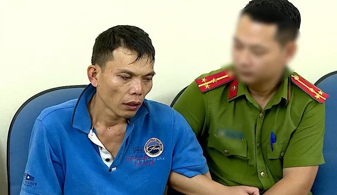 Lời khai lạnh người của kẻ đâm công an tử vong ở Sơn La Lo Văn Ương đã bị bắt khi đâm chết công an viên rồi bỏ trốn. Ảnh: Người Lao Động