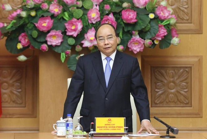 Thủ tướng Nguyễn Xuân Phúc làm việc với T.Ư Đoàn Thủ tướng Chính phủ Nguyễn Xuân Phúc làm việc với T.Ư Đoàn TNCS Hồ Chí Minh sáng 20/3. Ảnh: Như Ý