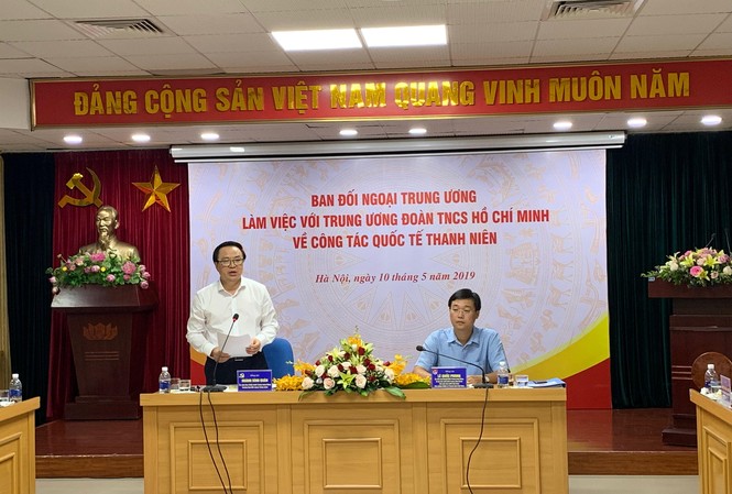 Thanh niên là lực lượng tiêu biểu, xung kích trong công cuộc hội nhập quốc tế Trưởng ban Đối ngoại T.Ư Hoàng Bình Quân chủ trì buổi làm việc với T.Ư Đoàn