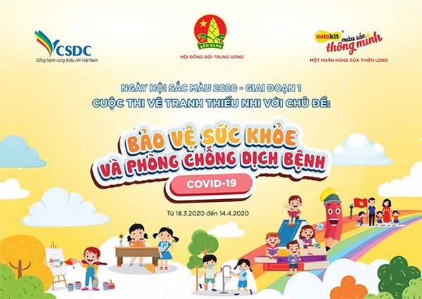 Thiếu nhi thi vẽ tranh về phòng chống dịch bệnh Covid - 19 Cuộc thi Vẽ tranh thiếu nhi với chủ đề “Bảo vệ sức khỏe và phòng chống dịch bệnh Covid-19” diễn ra từ ngày 18/3-14/4/2020.