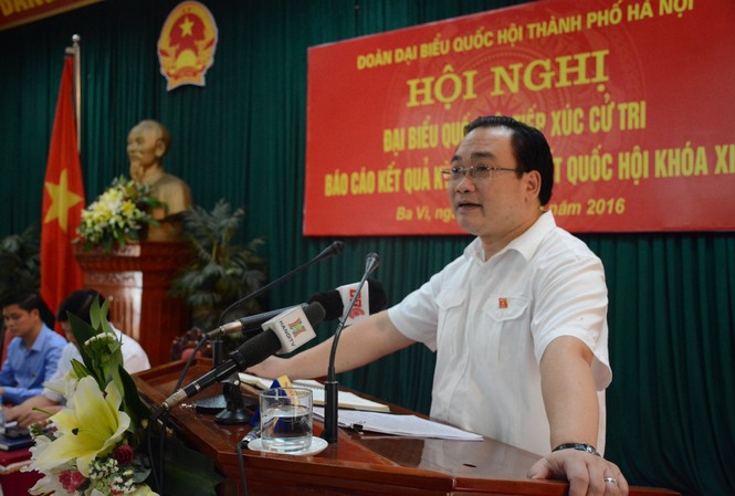 Bí thư Hà Nội: Ba Vì sẽ trở thành vùng tiềm năng phát triển Bí thư Hoàng Trung Hải trao đổi với cử tri Ba Vì sáng 12/8