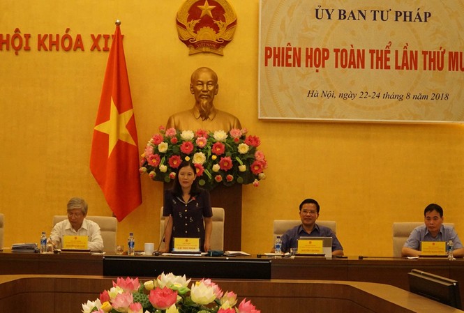 Hàng trăm vụ kiện, không lãnh đạo nào chịu ra tòa Uỷ ban Tư pháp họp phiên toàn thể thứ 10