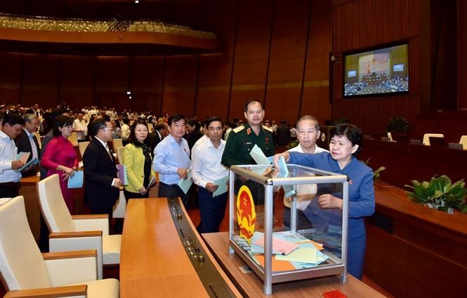 Bà Nguyễn Thị Kim Ngân đứng đầu trong cả 3 lần lấy phiếu tín nhiệm Ảnh: Như Ý