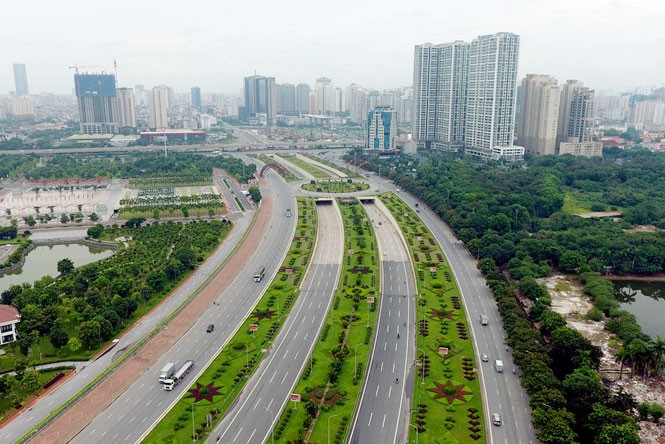 Hà Nội đề xuất 4 huyện lên quận Đại lộ Thăng Long là một trong những tuyến đường huyết mạch của thủ đô đi qua huyện Hoài Đức