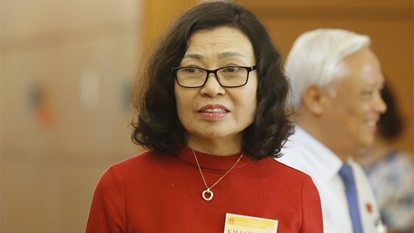 Bổ nhiệm cán bộ: “Nâng lên thì dễ mà hạ xuống thì rất khó”. Tổng Giám đốc BHXH Việt Nam Nguyễn Thị Minh. Ảnh IT