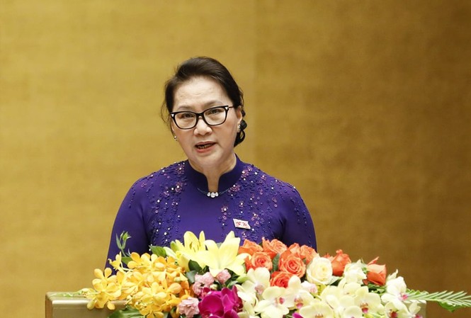 Đoàn kết, gương mẫu, biến khó khăn, thách thức thành cơ hội Chủ tịch Quốc hội Nguyễn Thị Kim Ngân. Ảnh Như Ý