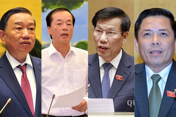 Lịch trình chất vấn 4 Bộ trưởng tại kỳ họp thứ 7, Quốc hội khóa 14 4 Bộ trưởng trong danh sách chất vấn kỳ họp thứ 7
