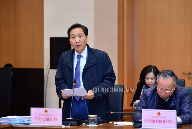 Còn duy nhất TPHCM chưa gửi Đề án sáp nhập huyện, xã Thứ trưởng Bộ Nội vụ Trần Anh Tuấn. Ảnh QH