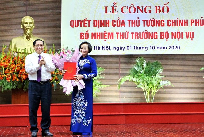 Bổ nhiệm bà Trà làm Thứ trưởng Bộ Nội vụ là theo yêu cầu công tác Ảnh PV