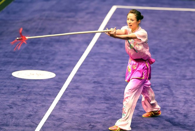 'Ngọc nữ' Wushu Dương Thúy Vi giành HCV thế giới Thúy Vi vượt qua võ sĩ của Hàn Quốc để lên ngôi vô địch.