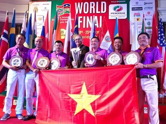 Tuyển golf Việt Nam lần đầu vô địch giải nghiệp dư thế giới Tuyển golf Việt Nam làm nên kì tích