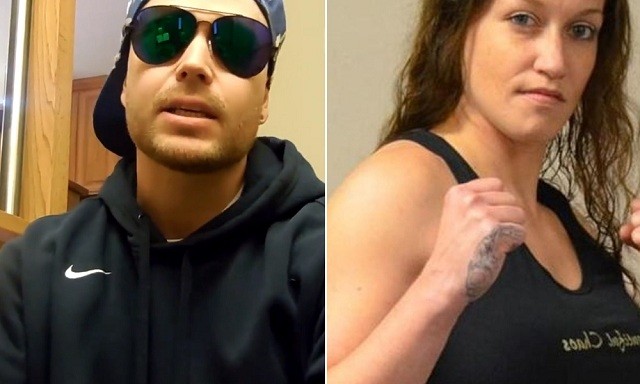 Hạ knock-out nam võ sĩ, bà mẹ hai con giành phần thưởng 1 triệu USD Bà mẹ hai con Barrall và đối thủ Trent