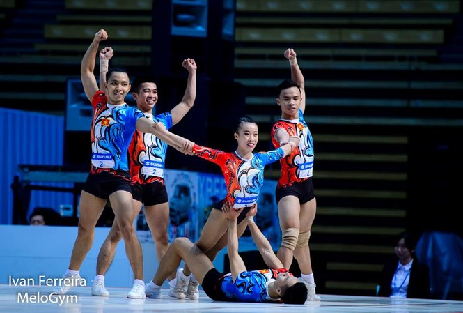 Aerobic Việt Nam giành 3 HCV thế giới Aerobic Việt Nam giành 3 HCV thế giới