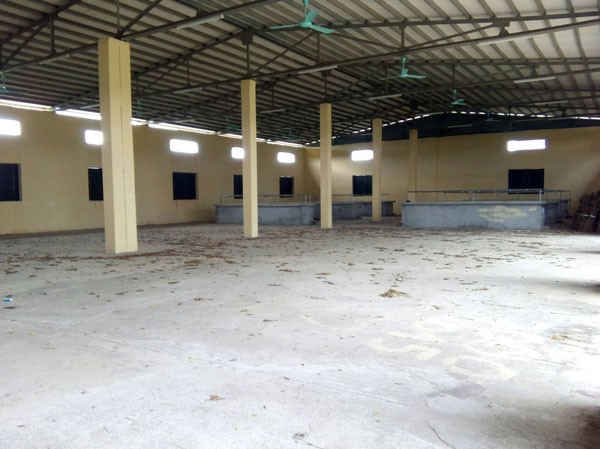 Cận cảnh công trình tiền tỷ bỏ hoang ở xã nghèo Nhà sơ chế bỏ hoang. Ảnh: Minh Đức
