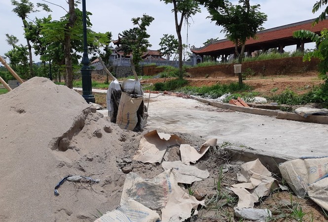 Văn Miếu Vĩnh Phúc thành đại công trường sửa chữa sau 2 năm sử dụng Dự án Văn Miếu thành đại công trường sau 2 năm sử dụng. Ảnh: Minh Đức