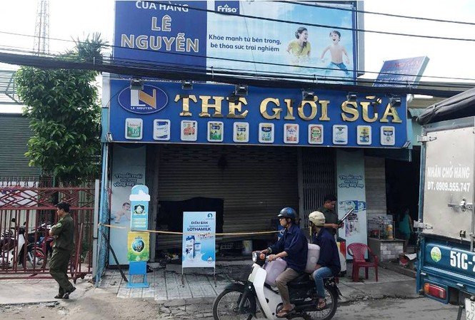 Cháy cửa hàng tạp hoá trong đêm, 2 vợ chồng thương vong Hiện trường vụ cháy.
