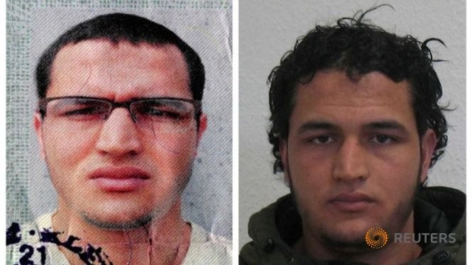 Radio Thế giới 24h: Truy nã kẻ khủng bố Berlin trên toàn châu Âu Nghi can người gốc Tunisia Anis Amri hiện đang bị truy nã vì bị nghi ngờ có liên quan đến vụ tông xe vào đám đông tại một chợ Giáng sinh ở Berlin. Ảnh: Reuters