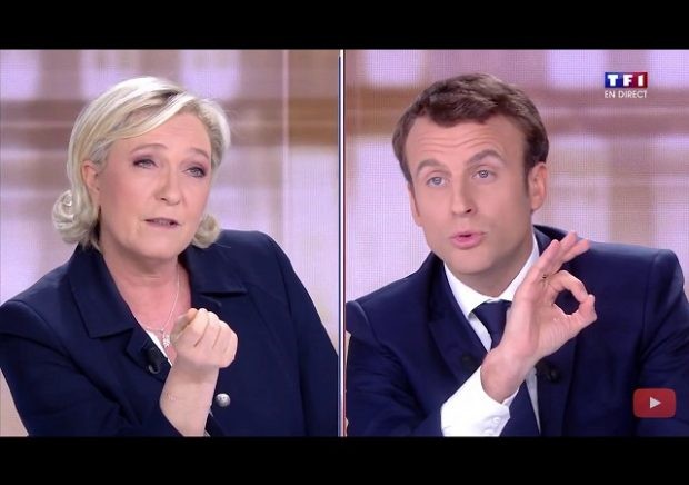 Ông Macron đệ đơn khiếu nại bà Le Pen vu khống Ảnh: AFP