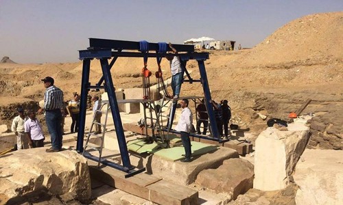 Hầm mộ 3.700 năm chứa hài cốt công chúa của pharaoh Ai Cập Quang cảnh tại khu vực khai quật. Ảnh: Bộ Cổ vật Ai Cập.