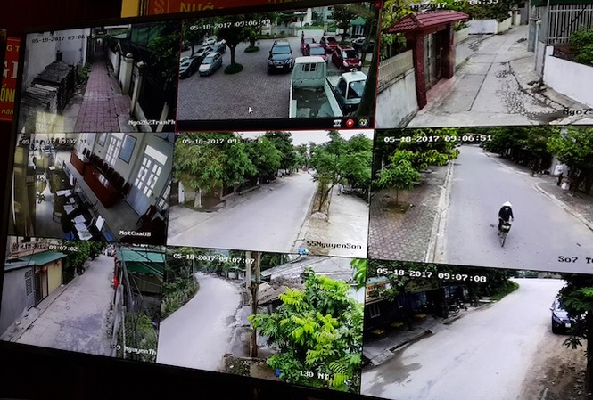 Hệ thống camera cộng đồng đầu tiên tại Nghệ An Các hoạt động trên các cung đường trong phường sẽ được camera thu về máy chủ đặt tại Công an phường Trung Đô.