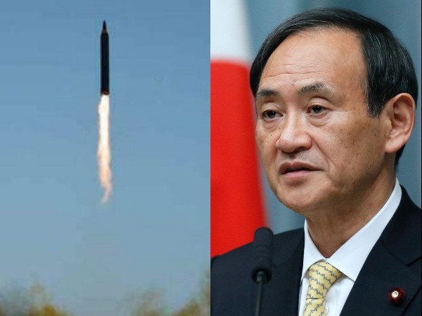 Nhật Bản họp khẩn về vụ phóng tên lửa của Triều Tiên Chánh văn phòng Nội các Nhật Bản Yoshihide Suga. Ảnh: Bloomberg