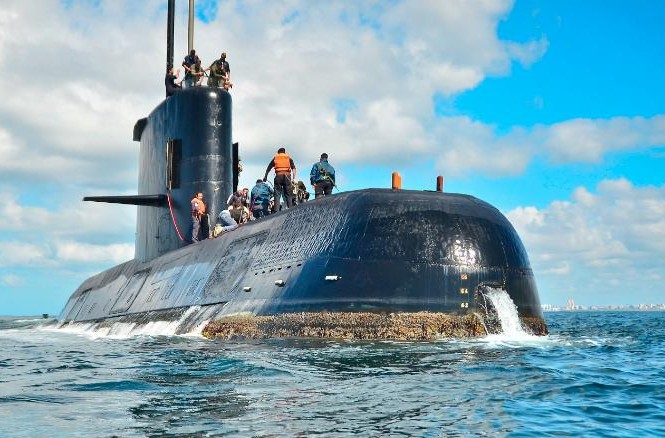 Chi tiết vụ tàu ngầm Argentina mất tích cùng 44 thủy thủ Tàu ngầm ARA San Juan. Ảnh: AP