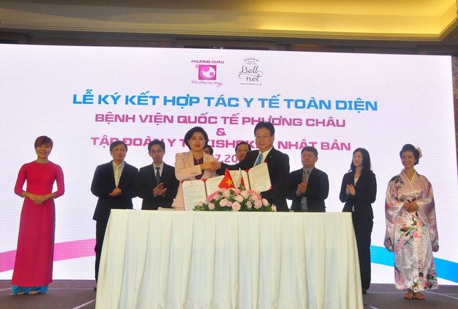 Bệnh viện Phương Châu hợp tác Tập đoàn Y tế Nhật Bản Lãnh đạo Bệnh viện Phương Châu và Tập đoàn Y tế Kishokai kết hợp tác